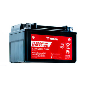 YUASA STR7A-BS (CP) 12V MF VRLA Scooter Battery click to zoom image