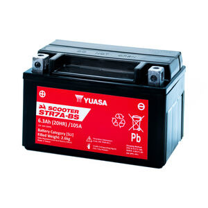YUASA STR7A-BS (CP) 12V MF VRLA Scooter Battery click to zoom image
