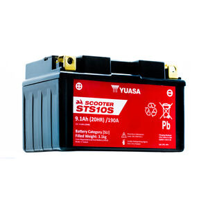 YUASA STS10S (CP) 12V MF VRLA Scooter Battery click to zoom image