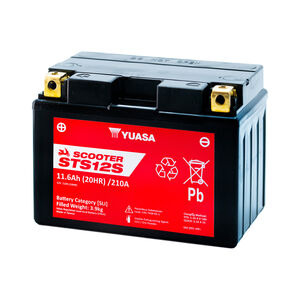 YUASA STS12S (CP) 12V MF VRLA Scooter Battery click to zoom image